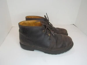 Havana Joe Brown Leather Lace Up Chukka Boots Hiking Womens Size 39 EU 8 US  - Picture 1 of 12