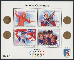 Norway 1989 : Olympics - Good Very Fine MNH Sheet - Picture 1 of 1