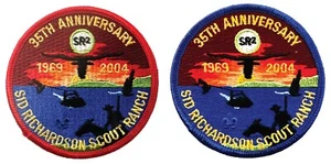 Boy Scouts Sid Richardson Sct Camp 35th Anniv 2004 Capital Area Cncil 2 Patches - Bild 1 von 1