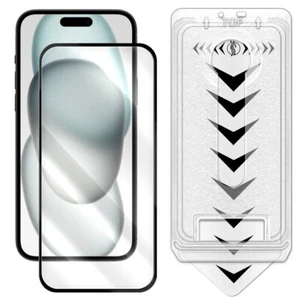 Kit Antipolvo 9H HD Vidrio Templado Protector de Pantalla Flim para Apple iPhone 16 EE. UU. - Imagen 1 de 6
