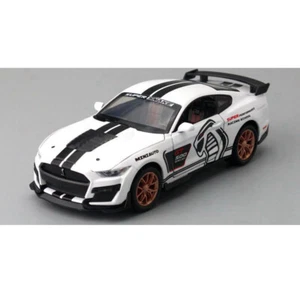 Modellino auto Ford Mustang Shelby GT500 1:32 Die Cast giocattolo per bambini bianco - Foto 1 di 6