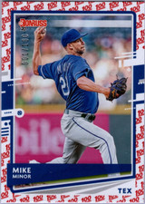 2020 Donruss 100 Emoji #95 Mike Minor Texas Rangers 💎⚾💎