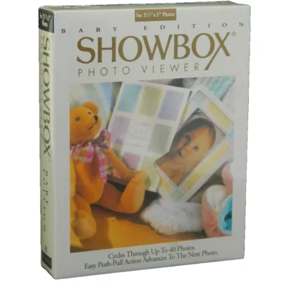 Visor de fotos BURNES Showbox edición bebé - 40 fotos - 3,5" x 5" - NUEVO SELLADO Foto 1 de 4