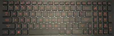 ASUS ROG GL702  GL702VI LAPTOP KEYBOARD INDIVIDUAL REPLACEMENT KEYS KEYCAPS - Image 1 of 4