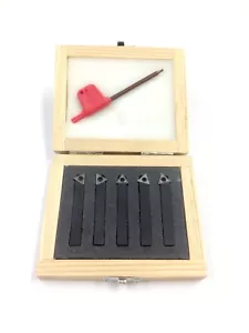 1/2" 5 piece Indexable Carbide Turning Set with Inserts - Picture 1 of 1