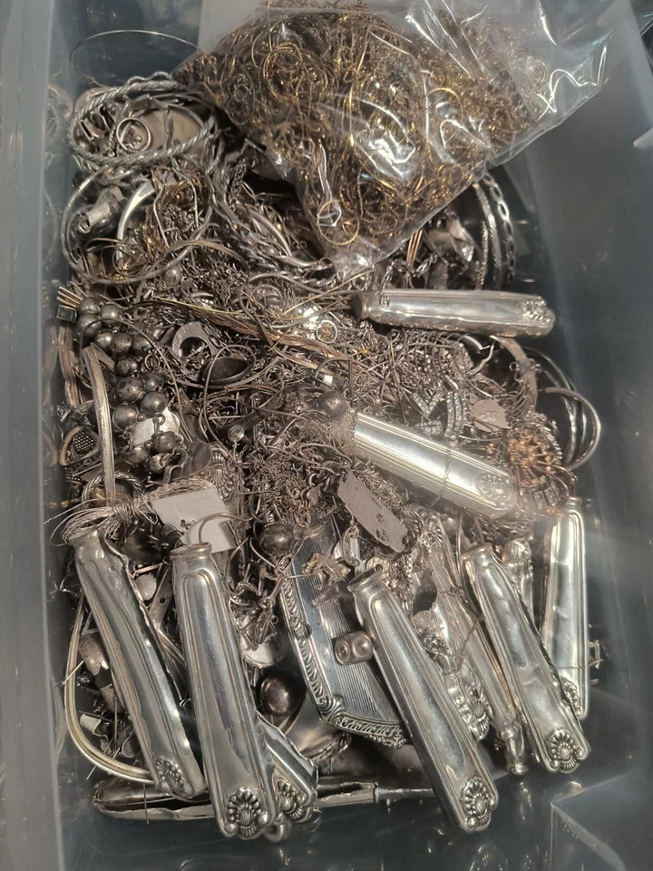 Sterling Silver Scrap 925 Clean and Non-Magnetic 50 Gram Lot - Image 1 of 1