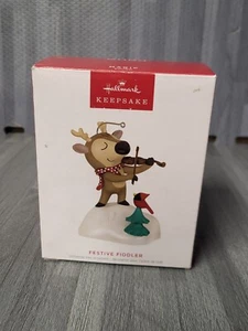⭐⭐⭐⭐⭐ Hallmark Andenken Festlich Fiddler Magic Sound Weihnachtsschmuck 2023 - Bild 1 von 5