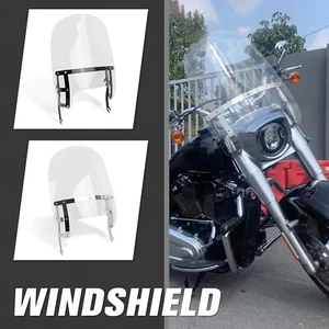 Windscreen Windshield Compatible With Harley Heritage Softail Classic FatBoy 18+ - Picture 1 of 9