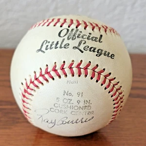Béisbol de doble cabecera autografiado vintage por Ray Burris Dave LaRoche Horacio Pina - Imagen 1 de 11