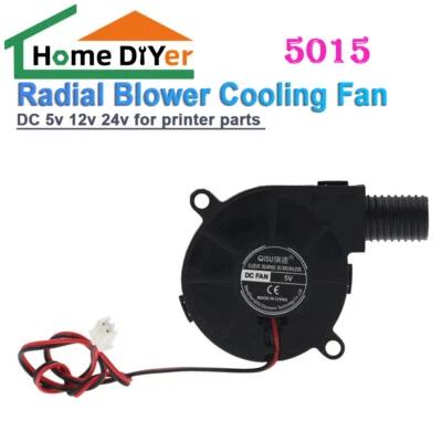 Silent 5015 Radial Blower Cooling Fan DC 5v 12v 24v for printer parts  - Image 1 of 4