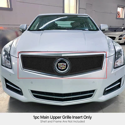 Подходит для Cadillac ATS 2013-2014 годов выпуска решетка с логотипом Show из нержавеющей стали черная сетка - Изображение 1 из 4