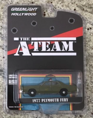 GREENLIGHT HOLLYWOOD - THE A TEAM - 1977 PLYMOUTH FURY CAR MIP EE. UU. Foto 1 de 4
