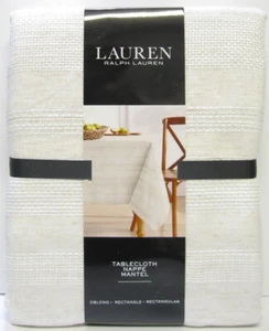 Ralph Lauren Tablecloth Polyester/Linen Natural 60 x 104 - NEW - Picture 1 of 1