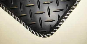 TOYOTA RAV 4 (2013 on)  TAILORED BLACK RUBBER BOOT MATS WITH SILVER EDGE.  - Picture 1 of 3