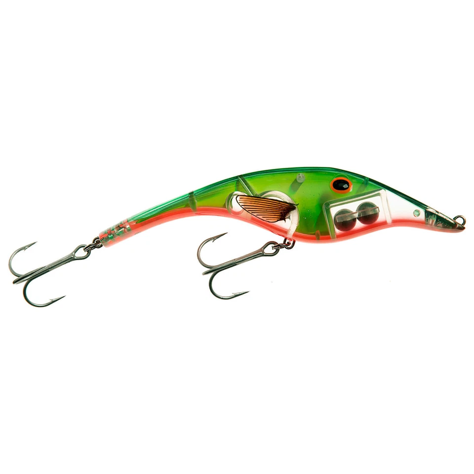 Zalt 14 Wobbler 101 Green Yellow Shimmer Kunstköder Raubfisch Zander Hecht Köder - Bild 1 von 1