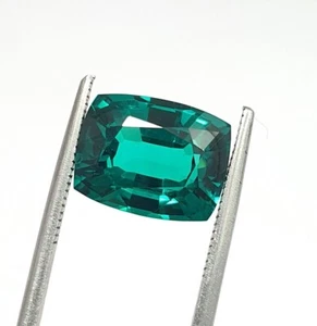 Gemas sueltas corte cojín 10,48 quilates impecable verde azulado paraiba espinela laboratorio cultivadas - Imagen 1 de 7