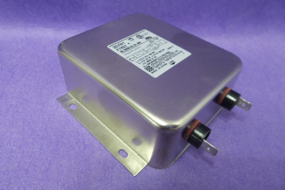 Corcom 20vw1 Power Line Filter 20A F7257, USED - Image 1 of 2