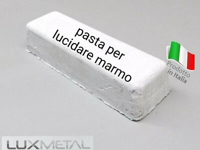 LUX METAL PASTA PER LUCIDARE LUCIDATURA PULIRE MARMO 1 PANETTO SOLIDO 350 grammi