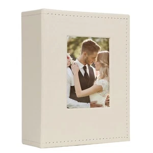 Leather Cover Photo Album Holds for Wedding Family Baby Pictures - Picture 1 of 6