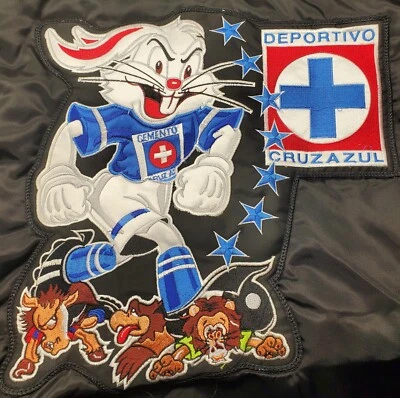 Винтажный 90-х Cruz Azul Мексика футбол / атласная куртка / XL - Изображение 1 из 4