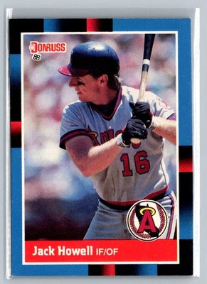 1988 Donruss #333a Jack Howell MLB Base Angels   - Image 1 of 2