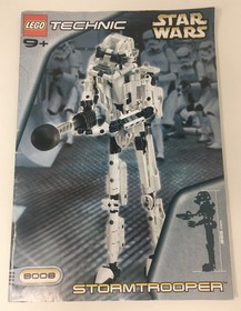 Lego 8008 Technic Star Wars Stormtrooper Instruction Manual Book Only - No Brick