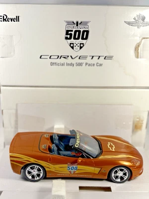 2007 Corvette Indy 500 Pace 汽车 1/25 Revell 经销商促销橙色模型汽车全新带盒美国 — 第 1/4 张图片