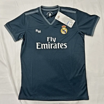 Camiseta Oficial Real Madrid Juvenil/Niños Talla 12 Nueva con Etiquetas — Negra con Gris Foto 1 de 4