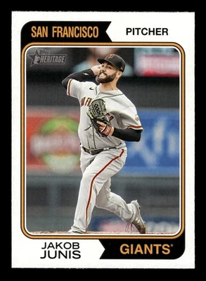 2023 Topps Heritage #268 Jakob Junis - San Francisco Giants Baseball Card - Image 1 of 2