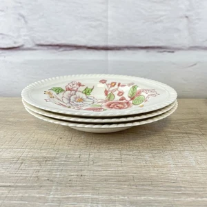Vtg JOHNSON Bros English Bouquet 8" Bowls 3pc Lot England Soup - Picture 1 of 10