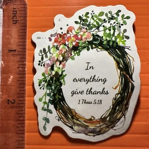 Pegatina In Everything Give Thanks 1 Estos 5:18 - Imagen 1 de 1