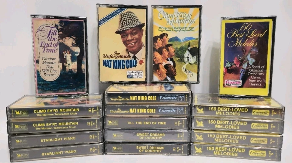 (17) Кассеты Readers Digest: мелодии для фортепиано кантри-хора оркестра Нейта Коула - Изображение 1 из 1