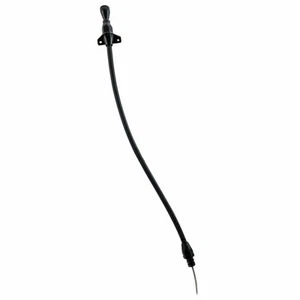 FMX BLK Billet / SS Braid Locking Transmission Dipstick Firewall/Trans Mnt - Picture 1 of 6