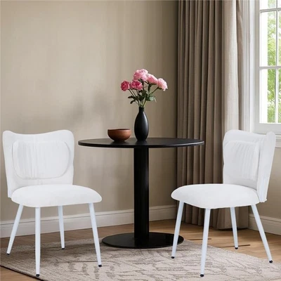 Juego de 2 sillas de comedor, sillas laterales de cocina tapizadas modernas, comedor de granja... Foto 1 de 4