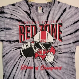 Maglia Stanford Calcio L Tie Dye Grigio Zona Rossa Home Champions Grande Università - Foto 1 di 4