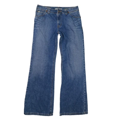 Pantalones de mezclilla Tommy Hilfiger vintage Y2k hipster acampanados lavado medio para mujer talla 6 Foto 1 de 4