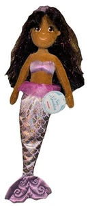 Bambola Sirena Aurora Scintille Mare Sophia Peluche Viola Argento 18” Etichette Originali - Foto 1 di 8