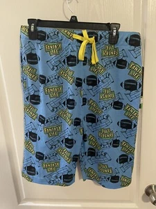 Fantasy Life Football Matthew Berry Long Sleep Shorts mens M 32”-34” NWT - Picture 1 of 5