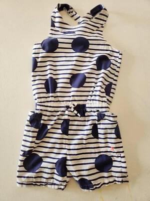 Pantalones Cortos Joules Alexa Mameluco Sin Mangas Bolsillos a Lunares Algodón Talla Niñas 9-10 Foto 1 de 4