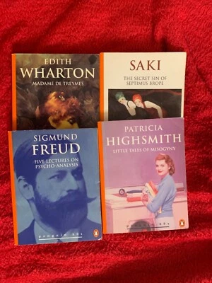 Penguin's 60th anniversary Set of 4 .Freud, Wharton, Saki, Highsmith Collect all Foto 1 de 4
