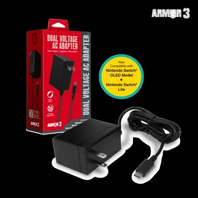 AC Adapter for Nintendo Switch + Switch Lite (Compatible with Switch (FVS031972) - Image 1 of 2