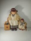 Vintage Lizzie High Wood Doll, Marie Valentine and Her Sister 