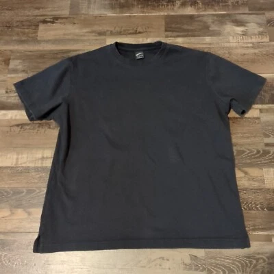 Decoded Mens T-shirt Large Black Thicker Material Cotton Short Sleeve Solid - Image 1 of 4