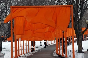 New York Central Park Christo's Gate fotografia originale firmata Giclée di Arnold - Foto 1 di 6