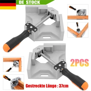 2er 90 Grad Schweißen Ecke Klemme Rechtwinkel Griff Gehrungszwinge Winkelspanner - Bild 1 von 11