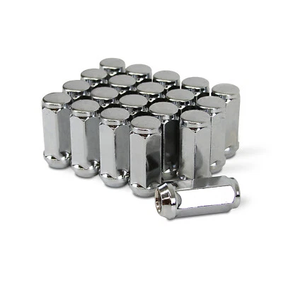 20 piezas tuercas de rueda cromadas abultadas bellota 14x1,5 extremo cerrado 1,9" XL alto 3/4" hexagonales Foto 1 de 4