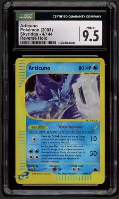 Pokemon CGC 9.5 MINT Articuno Skyridge Reverse Holo Foil 4/144 Rare PSA 9 10 - Image 1 of 2