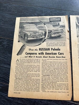 Russian POBEDA M-20 Science and Mechanics 1957? Article - Image 1 of 4