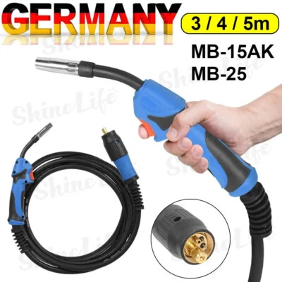 MARKENLOS (无品牌) MB15 MB25 Schweißbrenner Schlauchpaket Brenner Schutzgas MIG MAG Schweißgerät DE