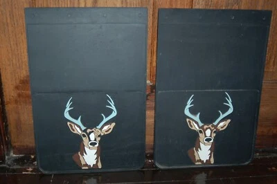 Plasticolor Buck Deer Head Mudflaps Truck Van SUV RV 18”x12” Hunting Wildlife - Image 1 of 4